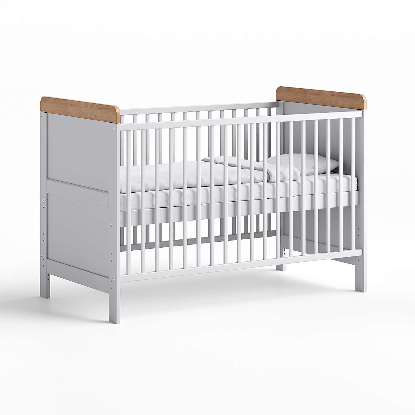 Little Acorns Classic Oak Effect Cot Bed