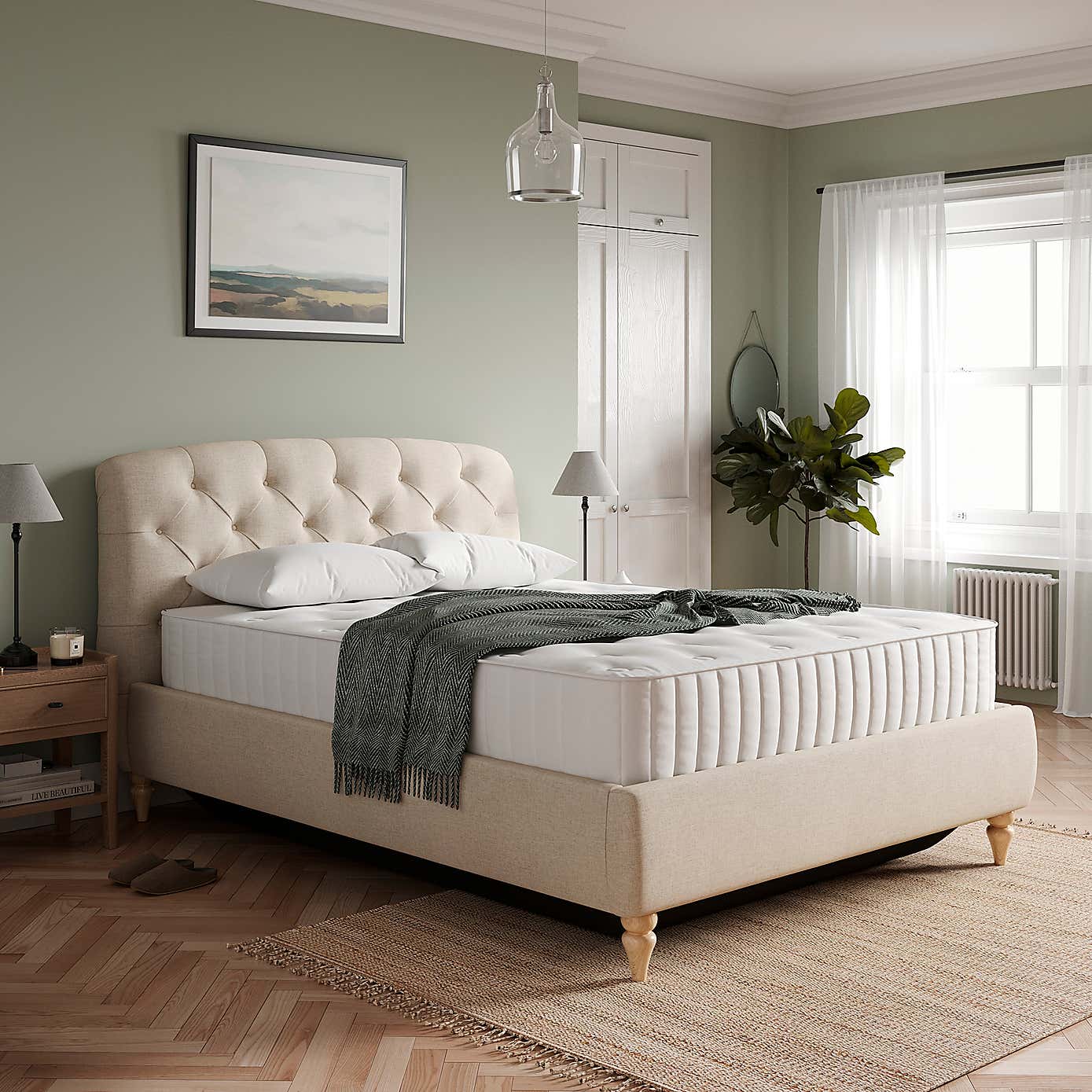 Ariana Woven Ottoman Chesterfield Bed