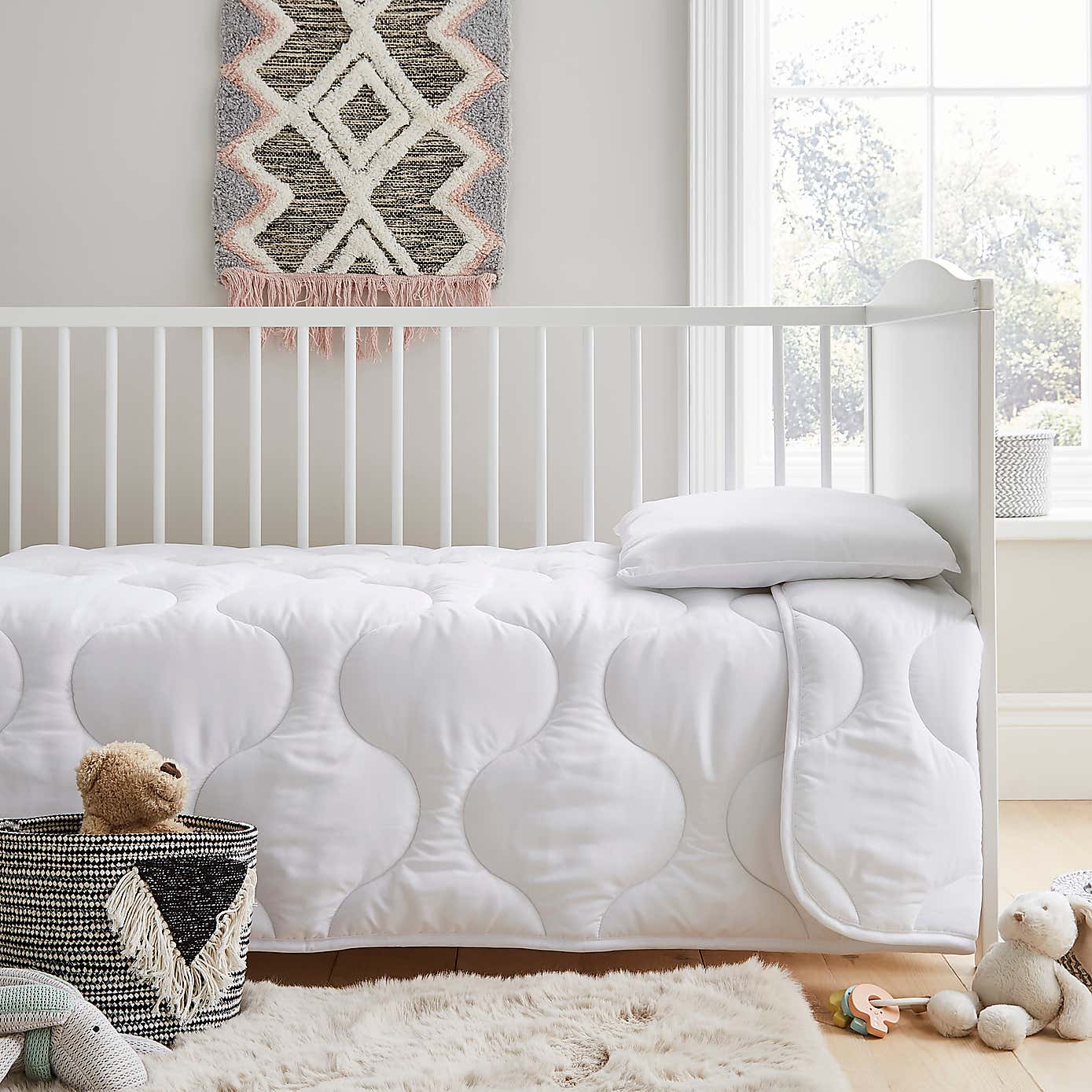 Fogarty Little Sleepers Anti Allergy 7 Tog Cot Bed Duvet and Pillow Set