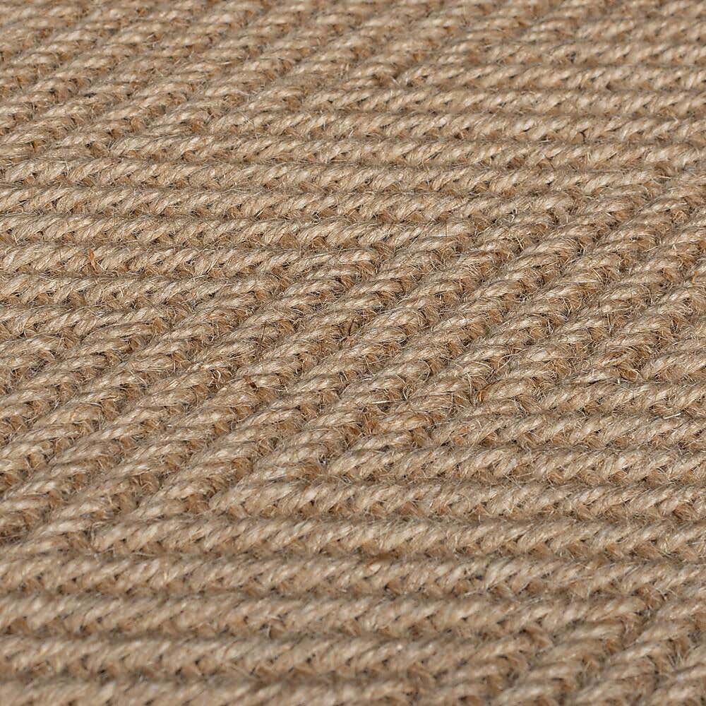Embroidered Herringbone Border Rug