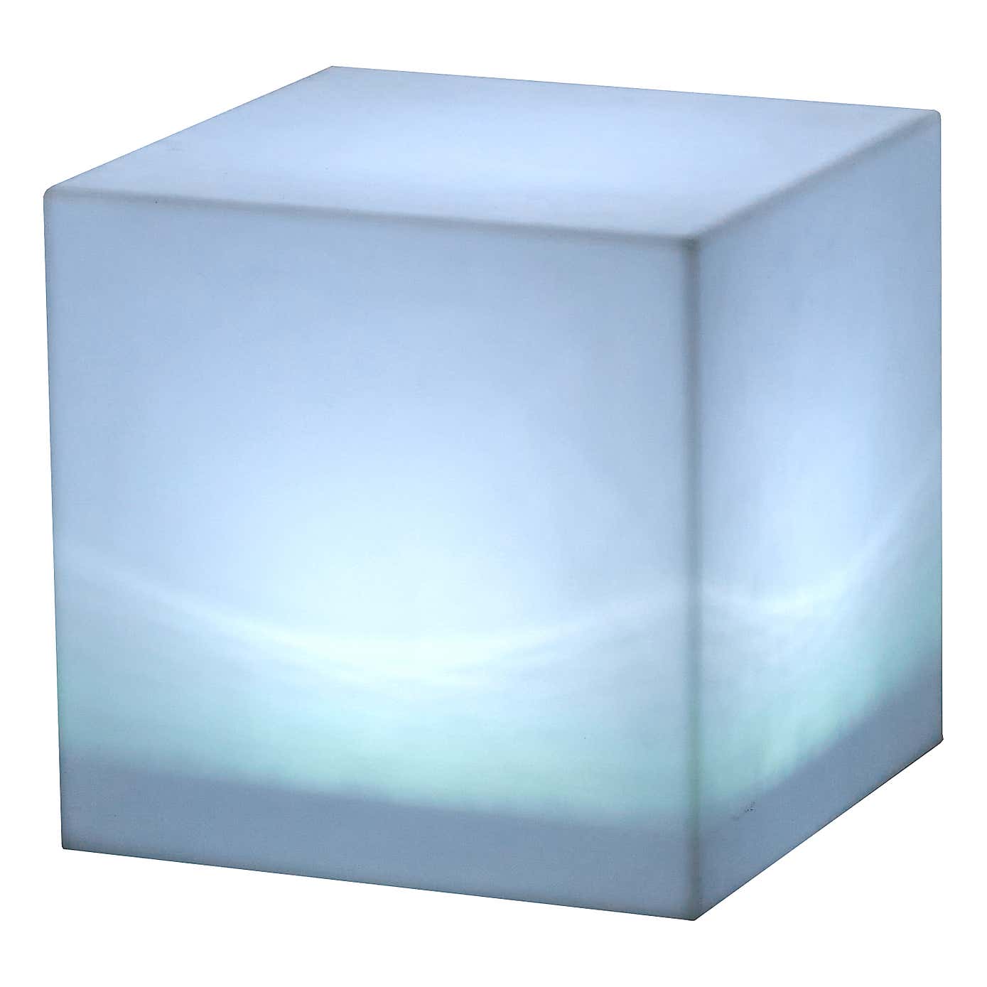 Garden Rechargable LED Outdoor Light Up Cube Lamp with Remote Control