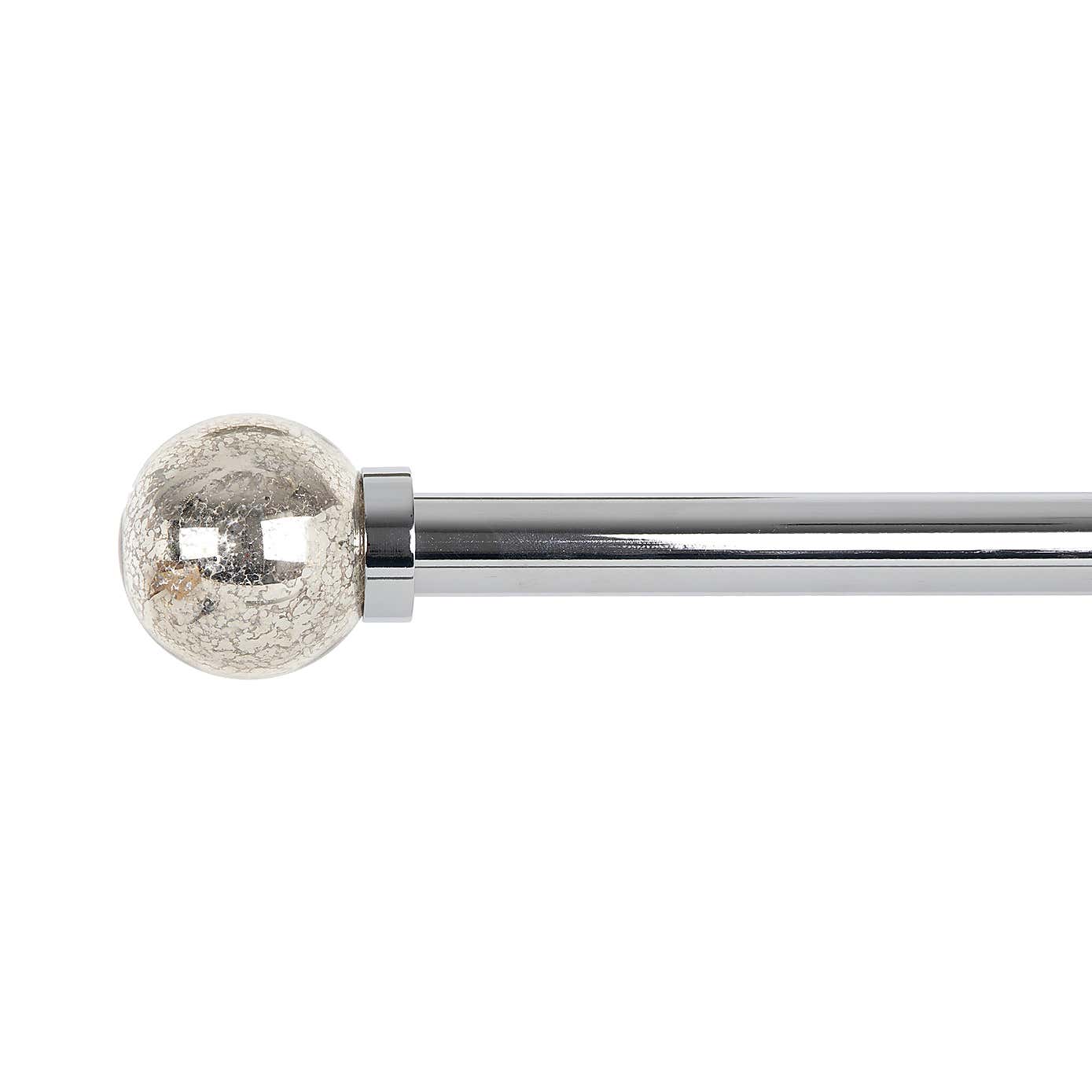 Mix and Match Satin Silver Mercury Glass Ball Finials Dia. 28mm