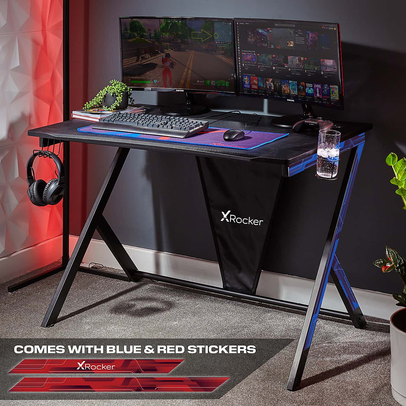 X Rocker Ocelot Esports Gaming Desk