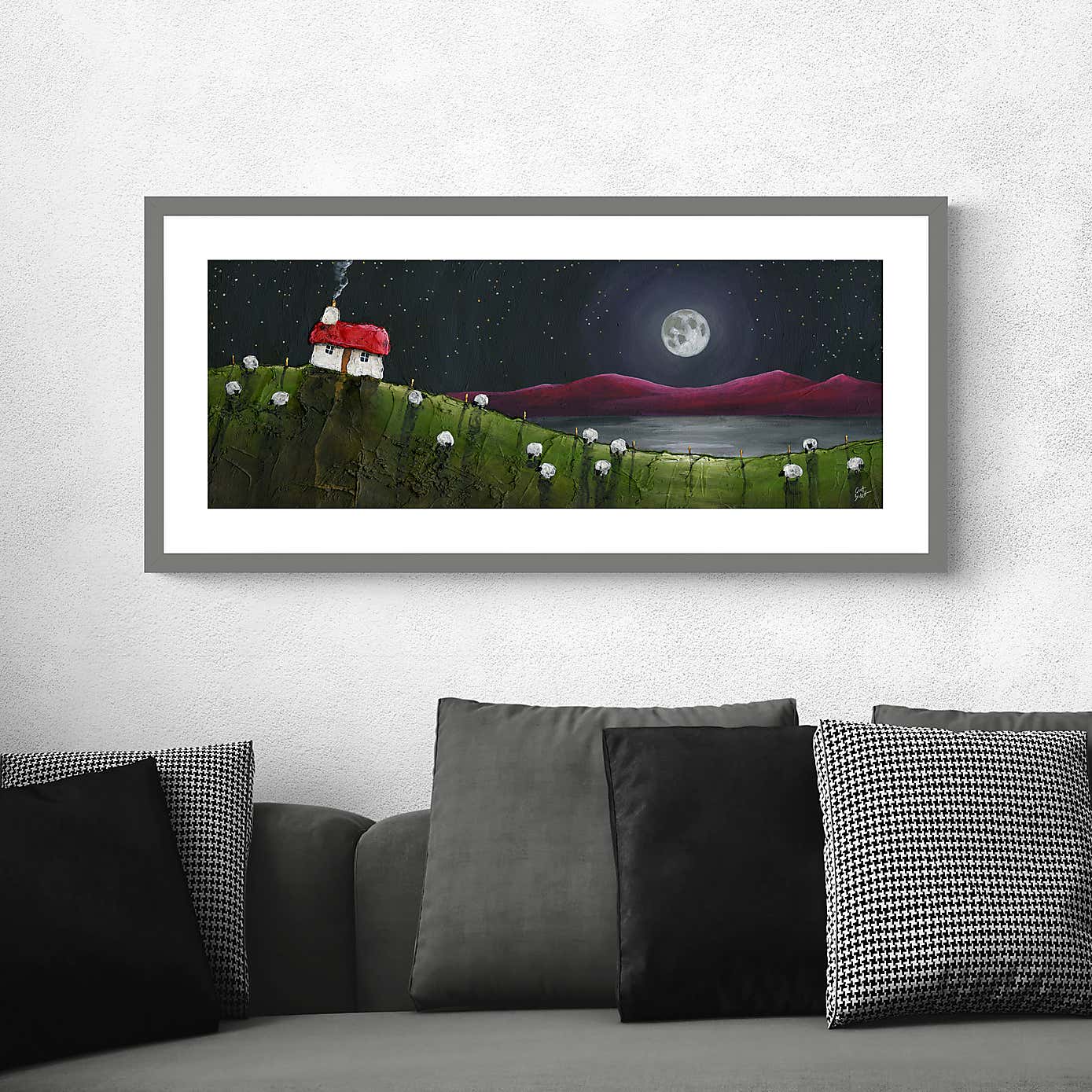 Glimmering Night Framed Print