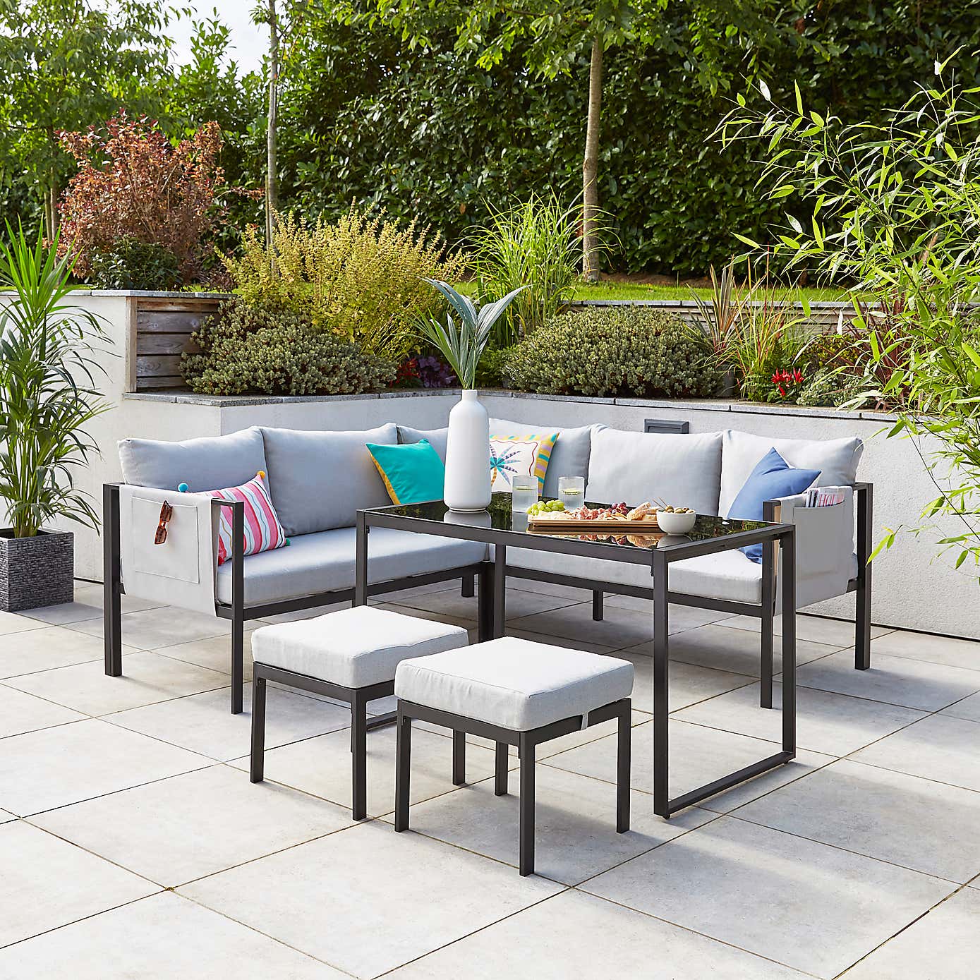 Elements 7 Seater Corner and Dining Set