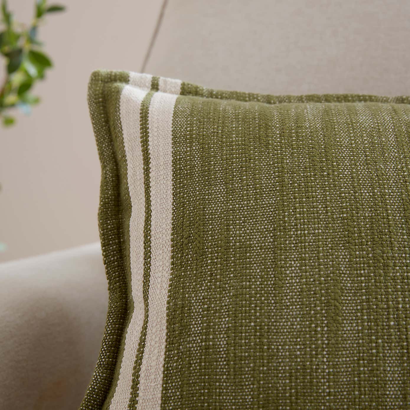 Churchgate Mallory Stripe Cotton Rectangle Cushion