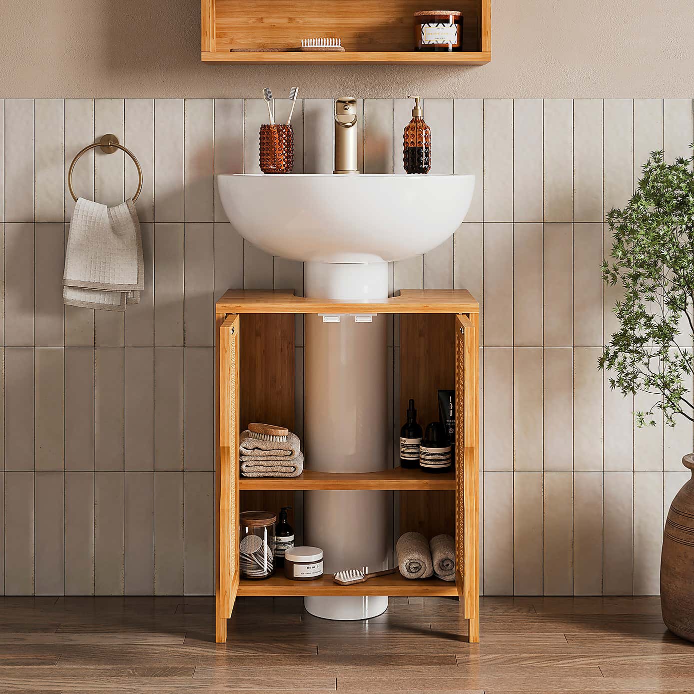 Avani Under Sink Unit, Bamboo