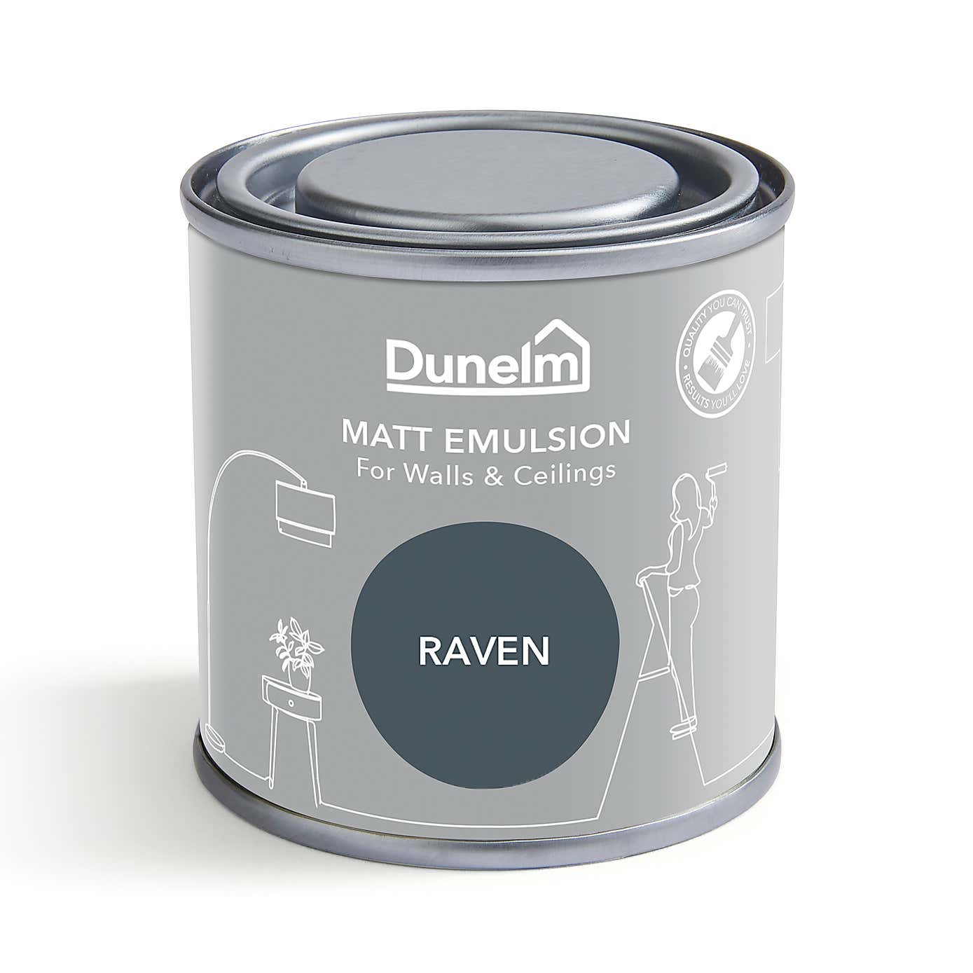 Dunelm Raven Matt Emulsion Paint