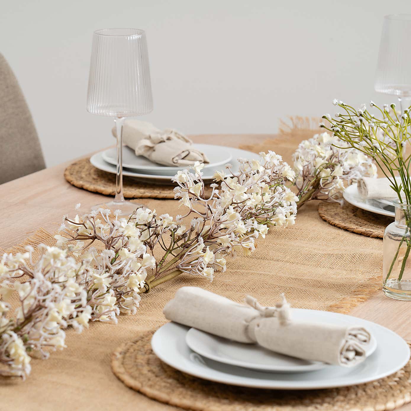 Artificial Dried Effect Gypsophila Garland