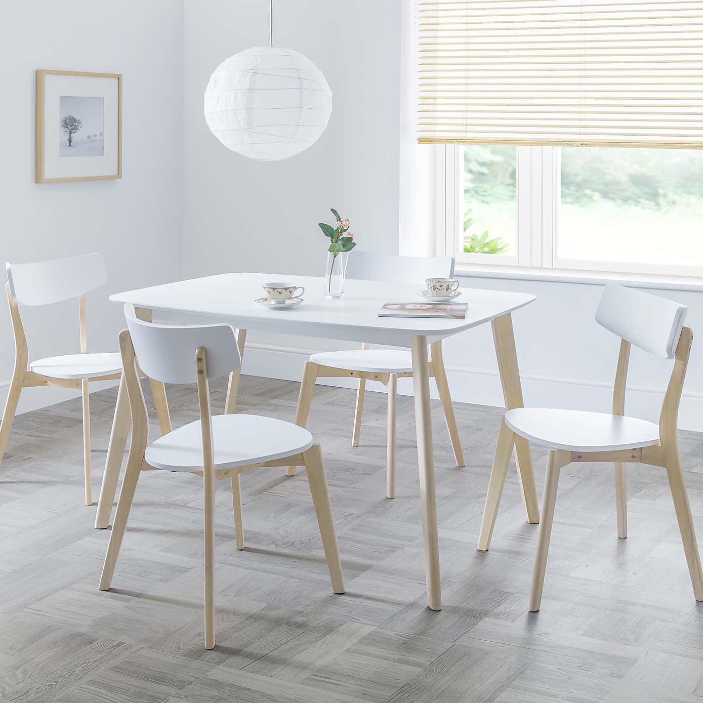 Casa Rectangular Dining Table White