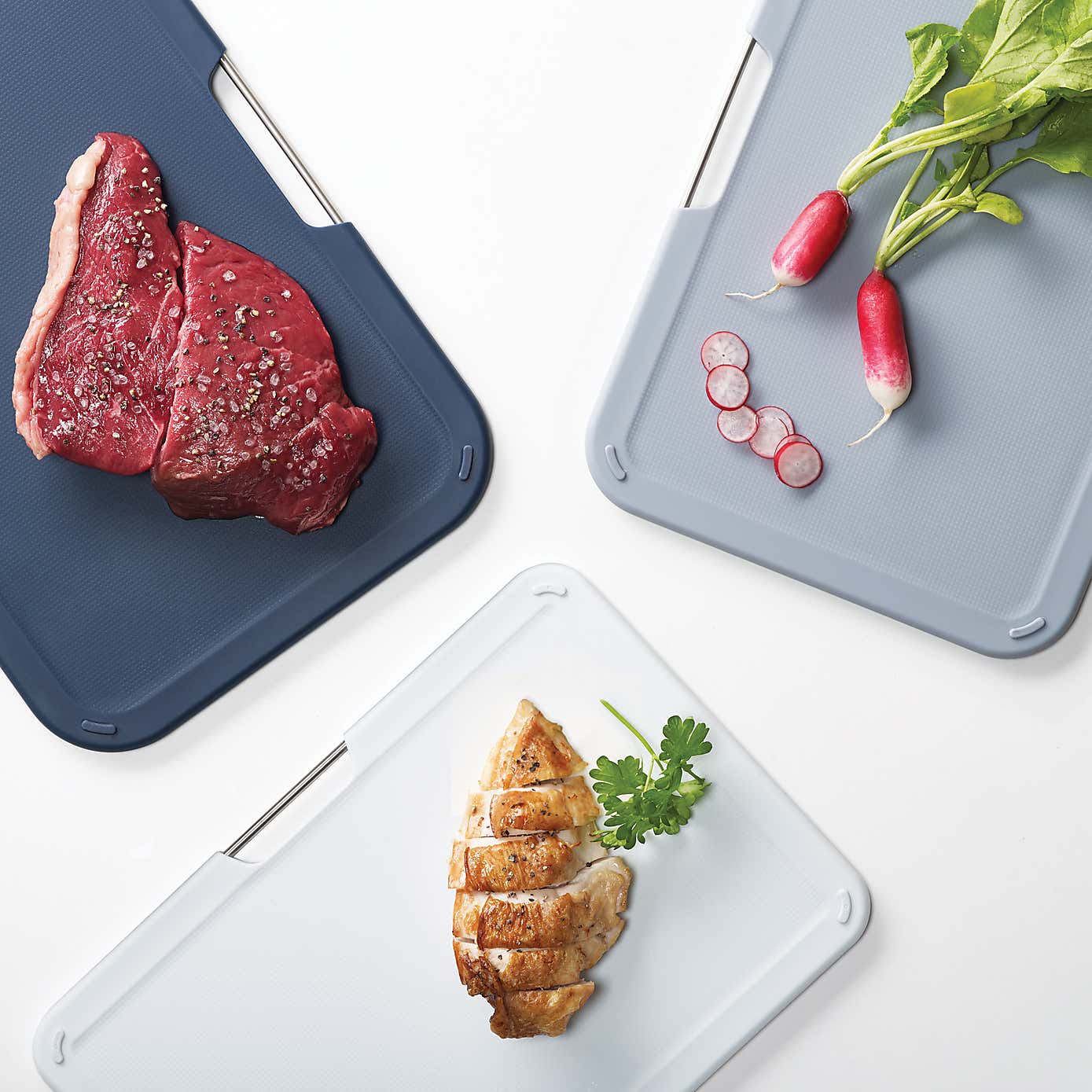 Set of 3 Regular Grey Nest Chopping Boards