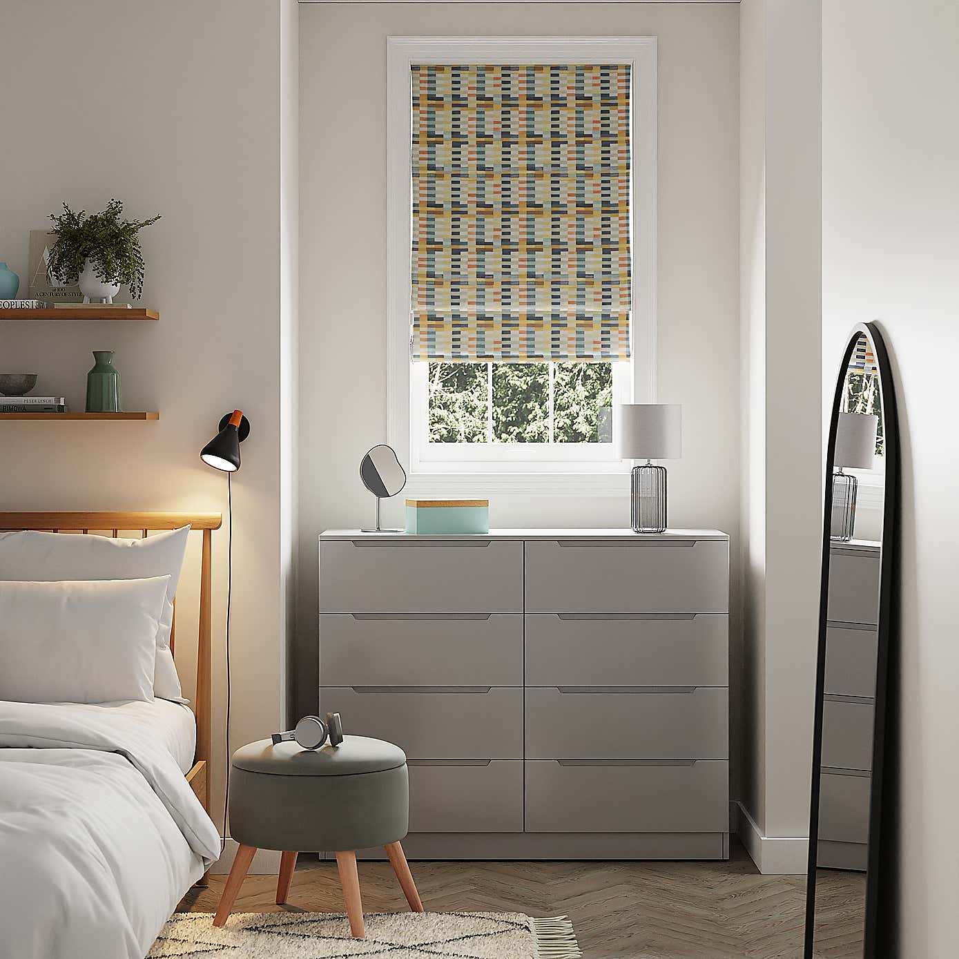 Bryson Multicoloured Blackout Roman Blind