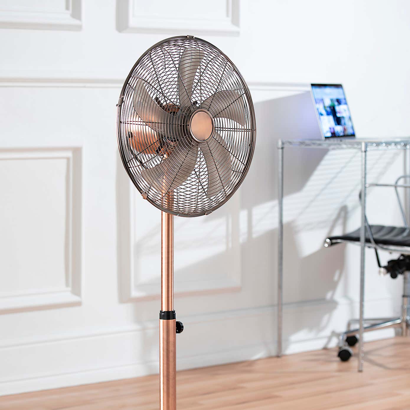 16" Copper Pedestal Fan