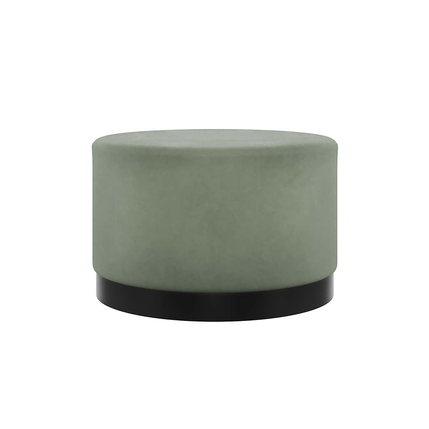 Lara Large Velvet Pouffe