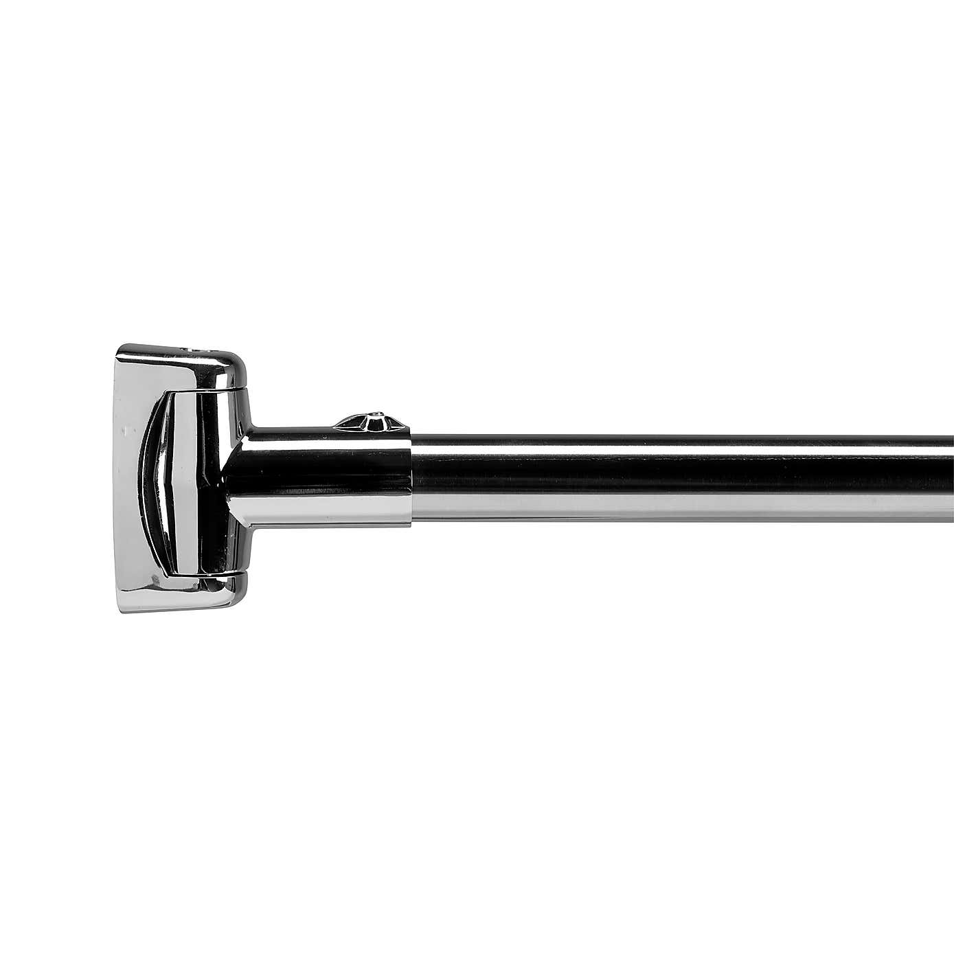 Premium Extendable Curved Stainless Steel Shower Rail