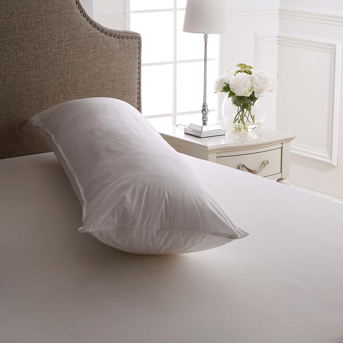 Dorma Full Forever Anti-Allergy Side Sleeper Bolster Pillow