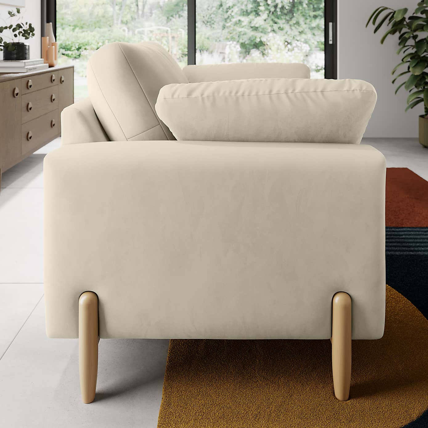 Apollo Vintage Velvet Snuggle Sofa
