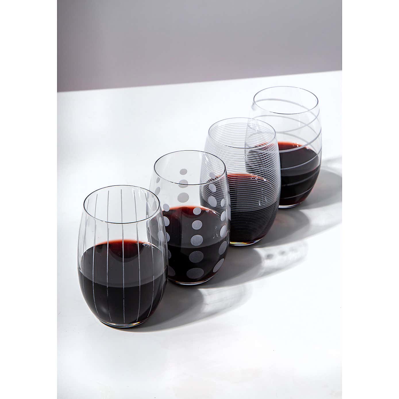 MIKASA Cheers Set of 4 Stemless Wine