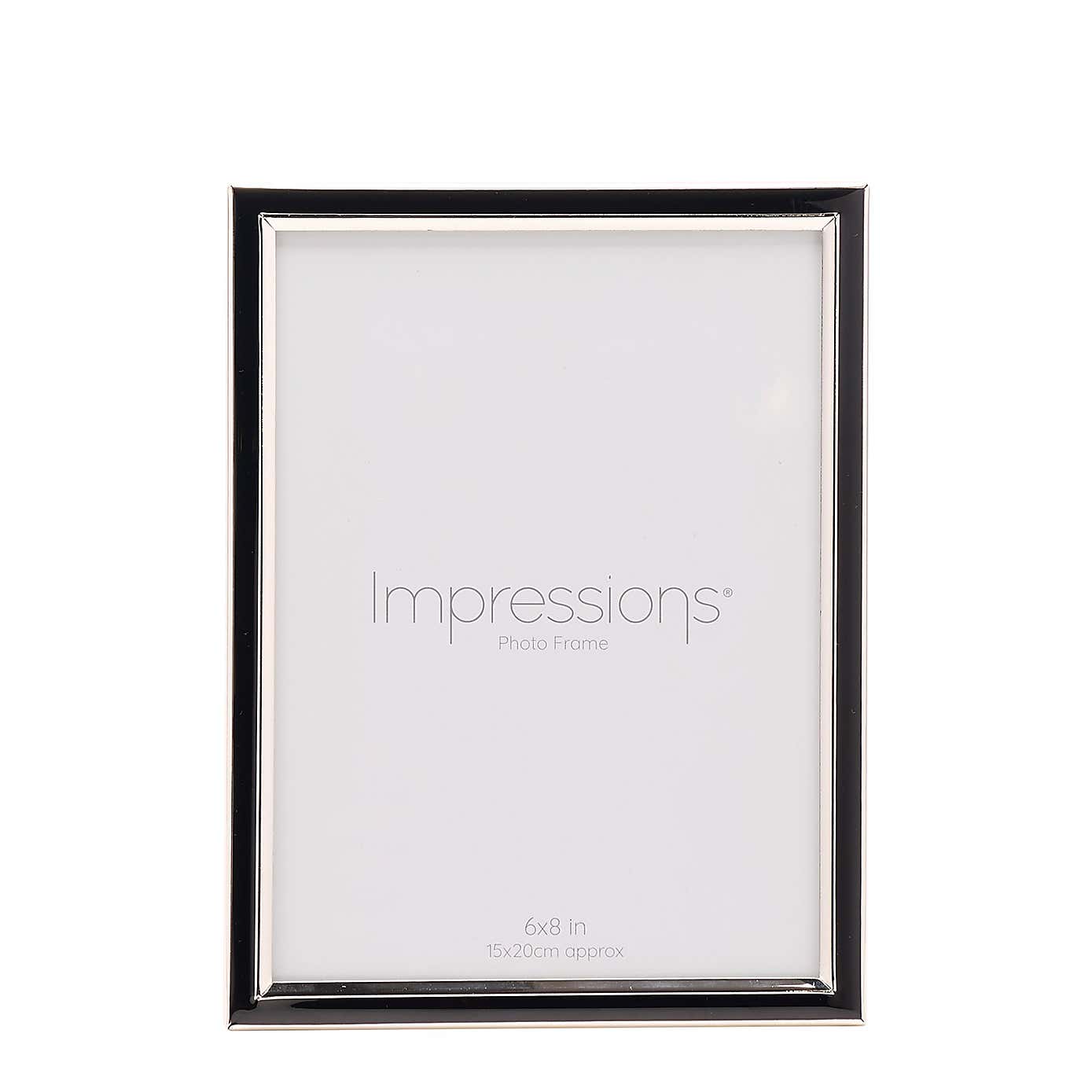 Impressions Black Epoxy Border Photo Frame