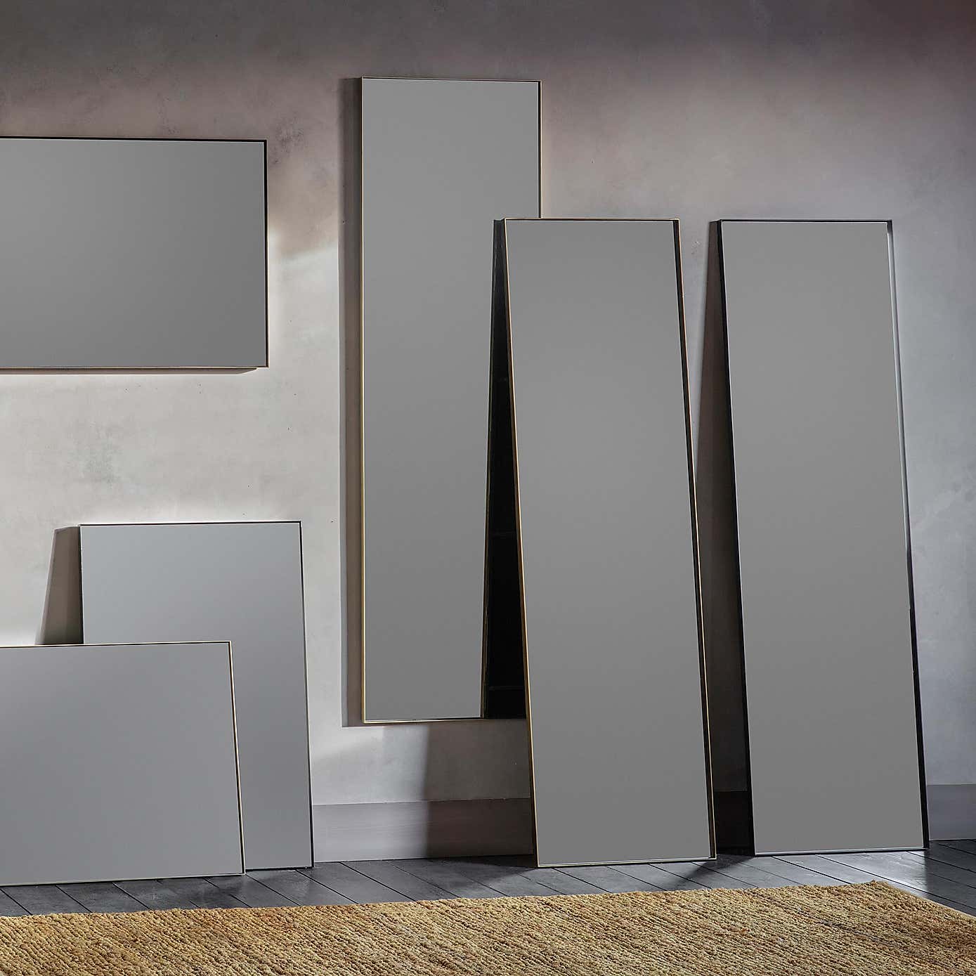 Huntly Slim Rectangle Full Length Leaner Mirror
