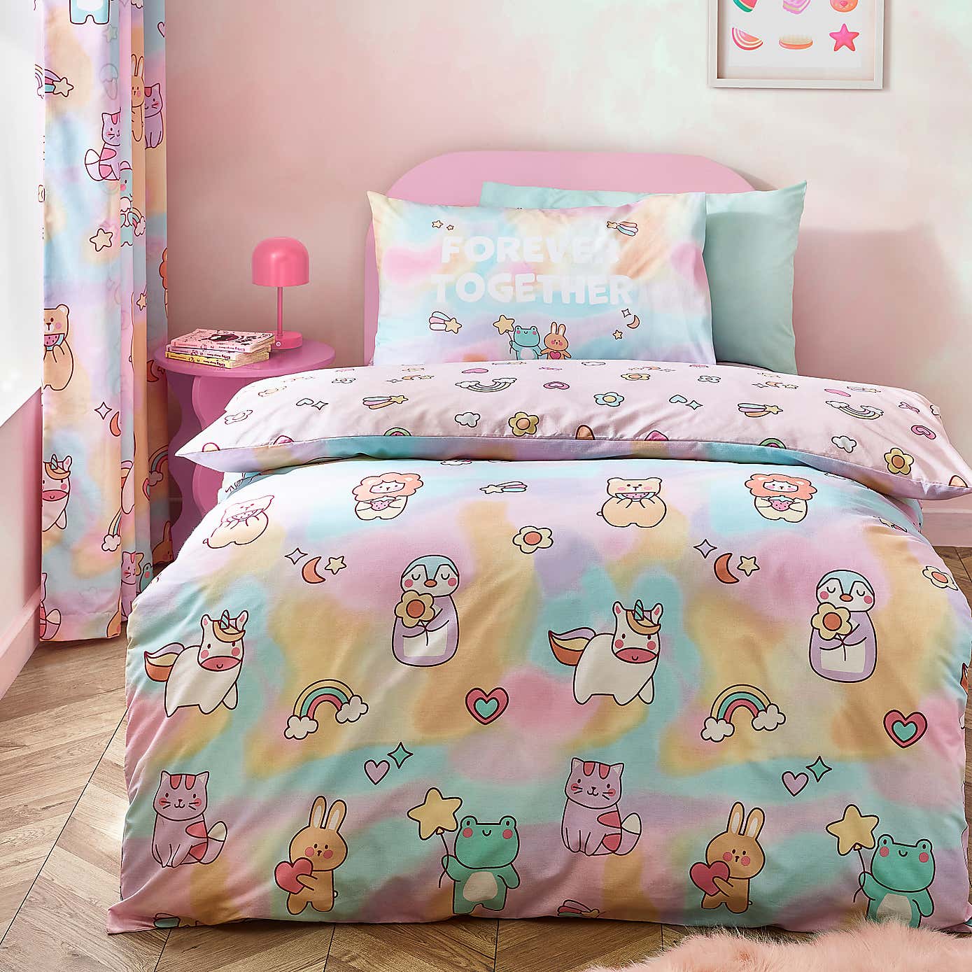 Catherine Lansfield Forever Together Polycotton Duvet Cover & Pillowcase Set
