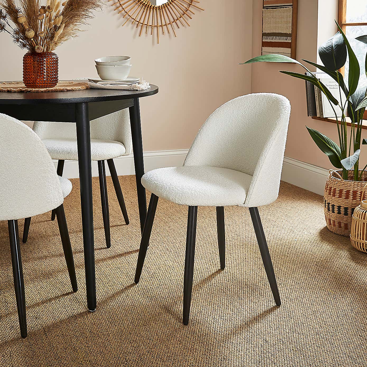 Astrid Chair Ivory Boucle