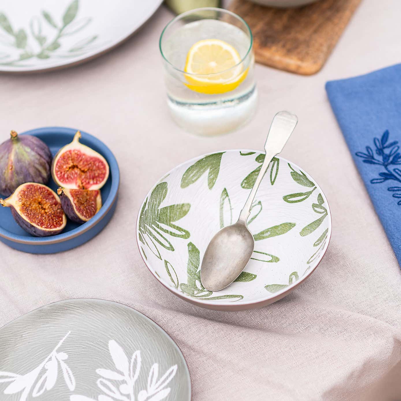 PurerHome x Eden Project Set of 4 Olives Stoneware Cereal Bowls