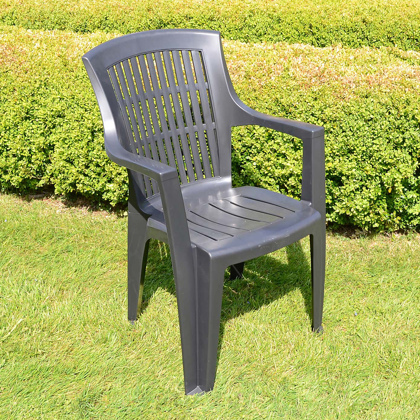 Tivoli Dark Grey Table with 2 Parma Chairs