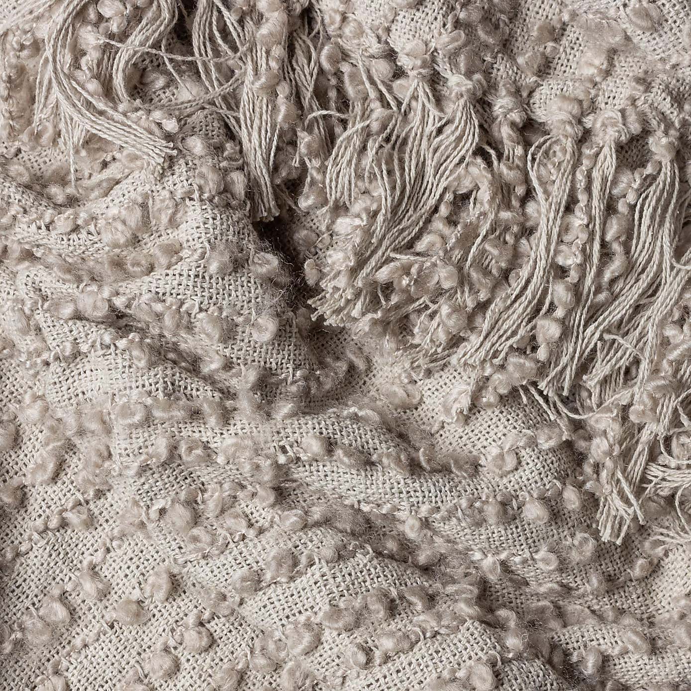 Arvo Boucle Polycotton Yarn Throw 130cm x 180cm