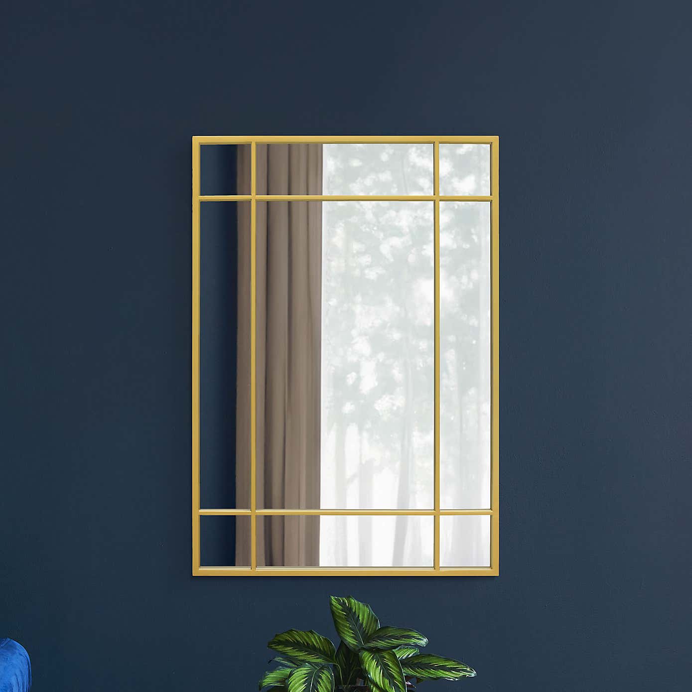 Penestra Modern Rectangle Indoor Outdoor Wall Mirror