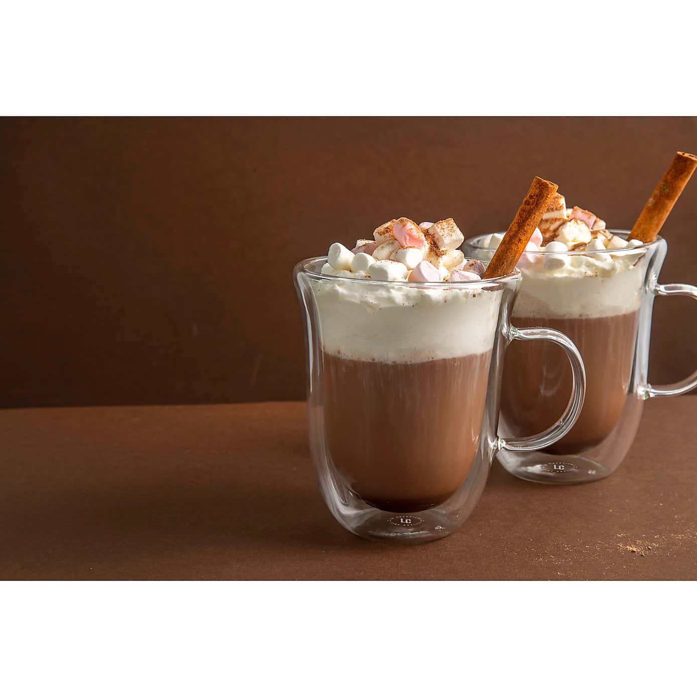 LA CAFETIERE Set 2 Hot Chocolate Mugs
