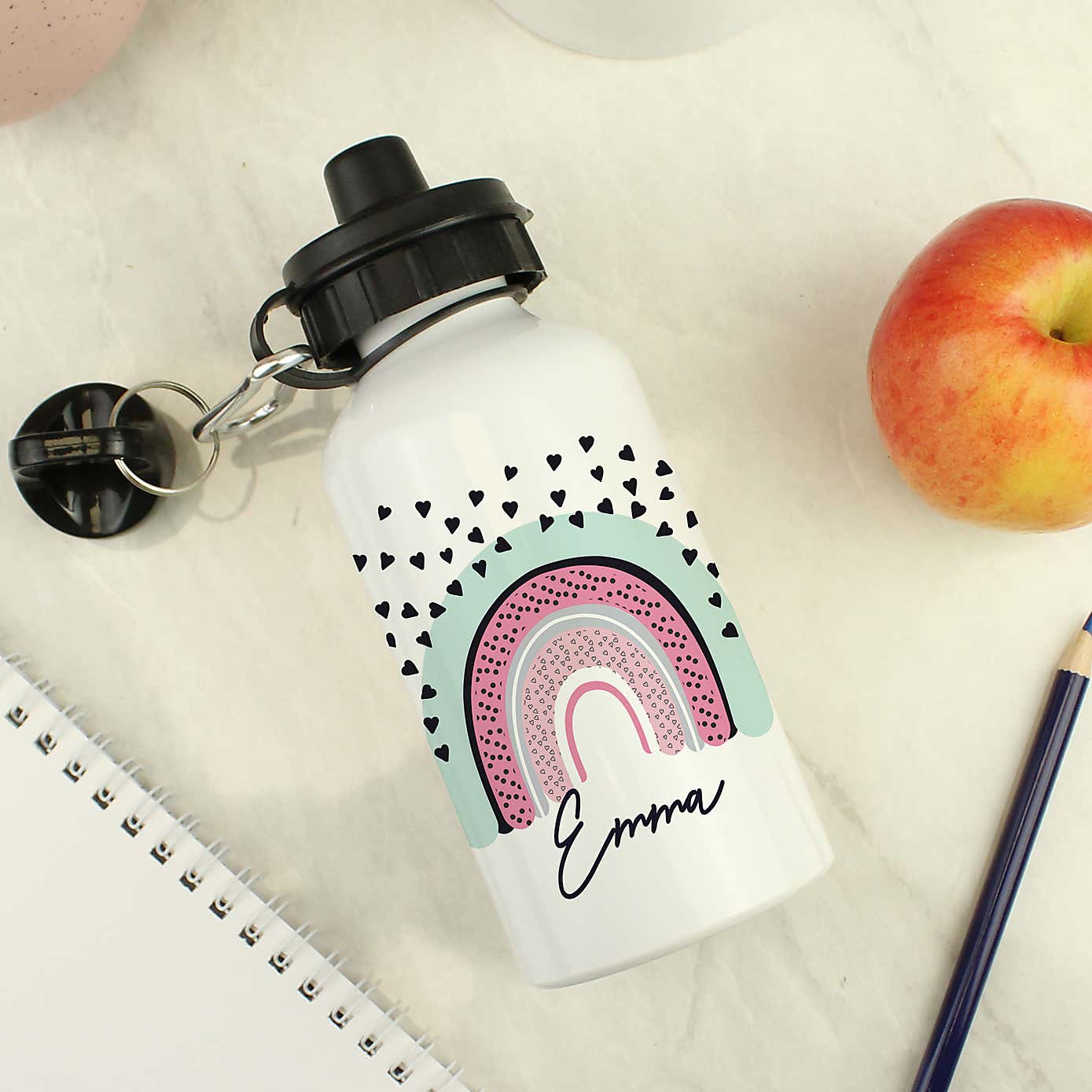 Personalised Rainbow Metal Drinks Bottle
