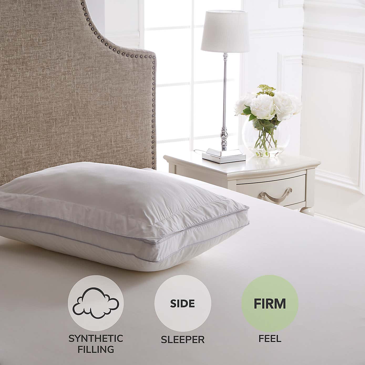 Dorma Deluxe Deep Back Sleeper Pillow Top Pillow