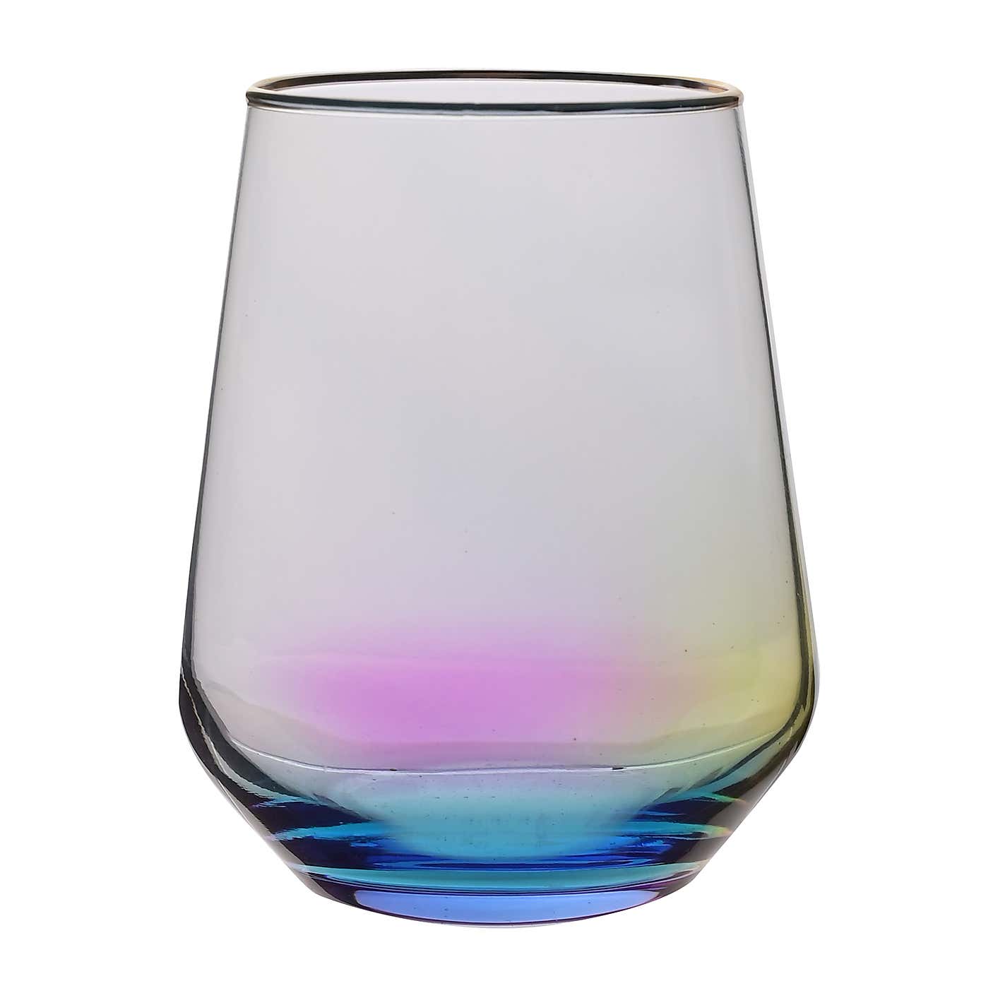 Hestia Set of 2 Rainbow Tumbler Glass
