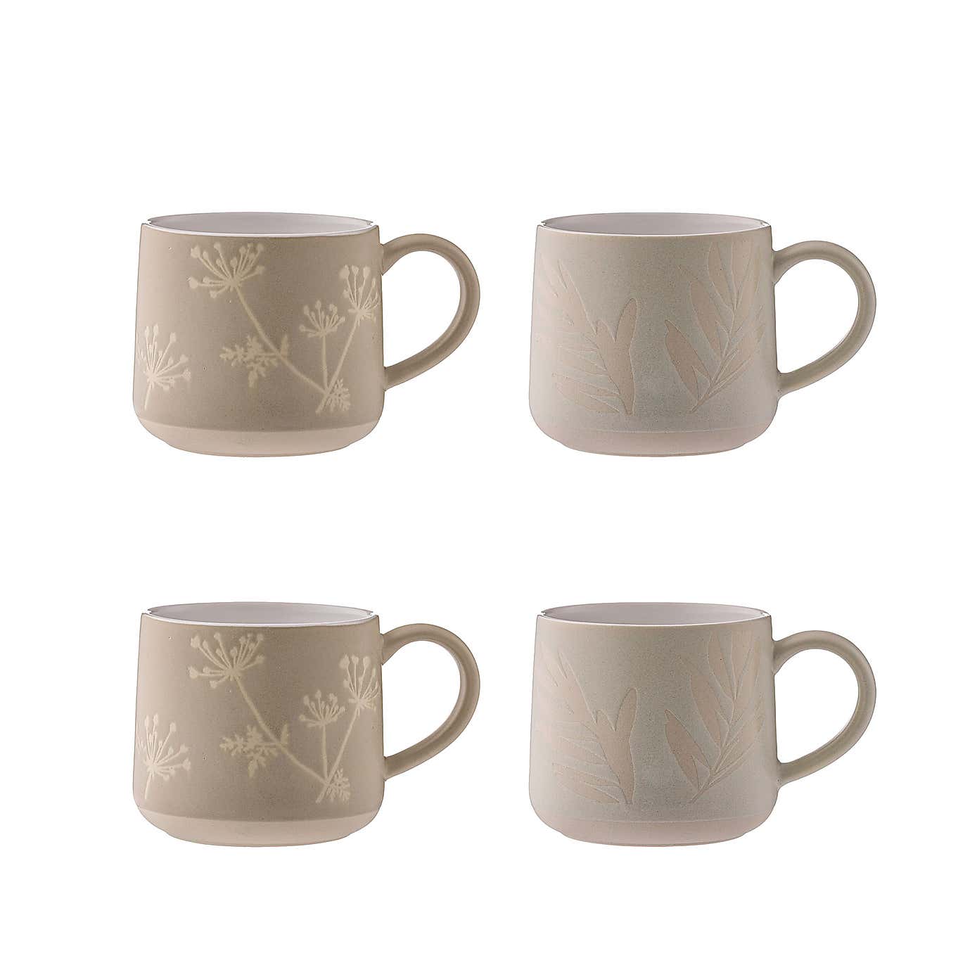 Mason Cash Set of 4 Botanical Mugs