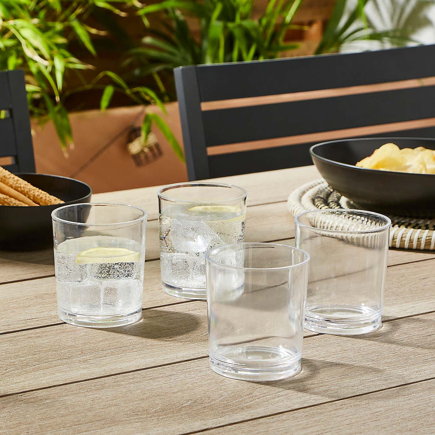Set of 4 Lowball Tumblers