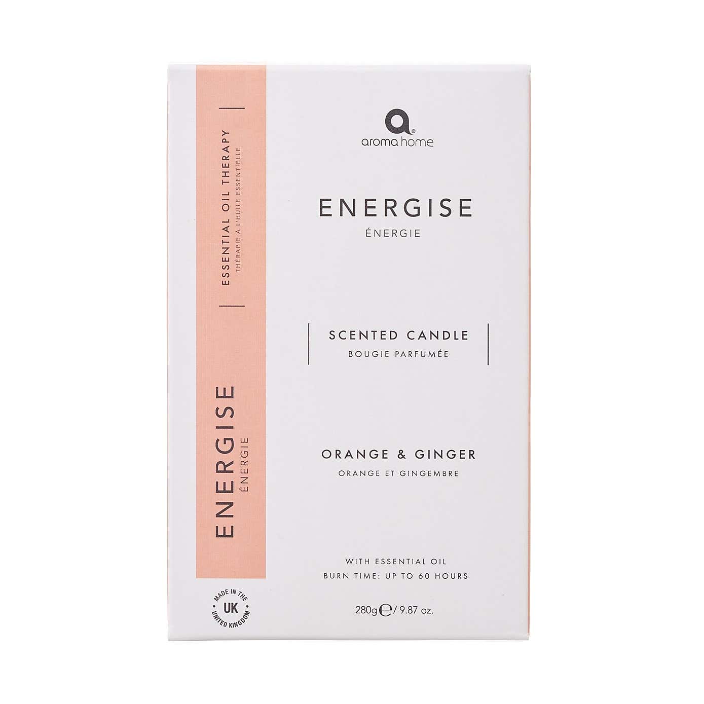 Upper Canada Aroma Home Energise Orange Ginger Candle