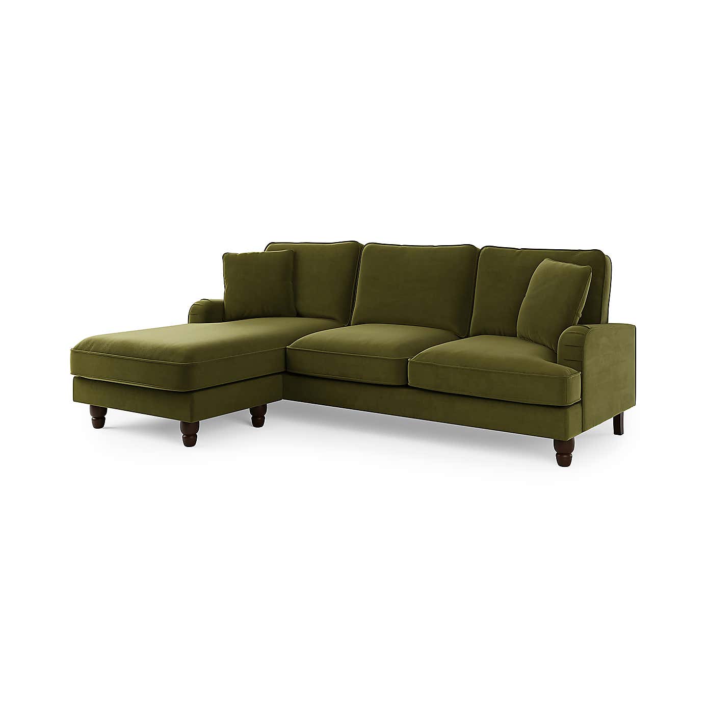 Beatrice Velvet Left Hand Corner Sofa