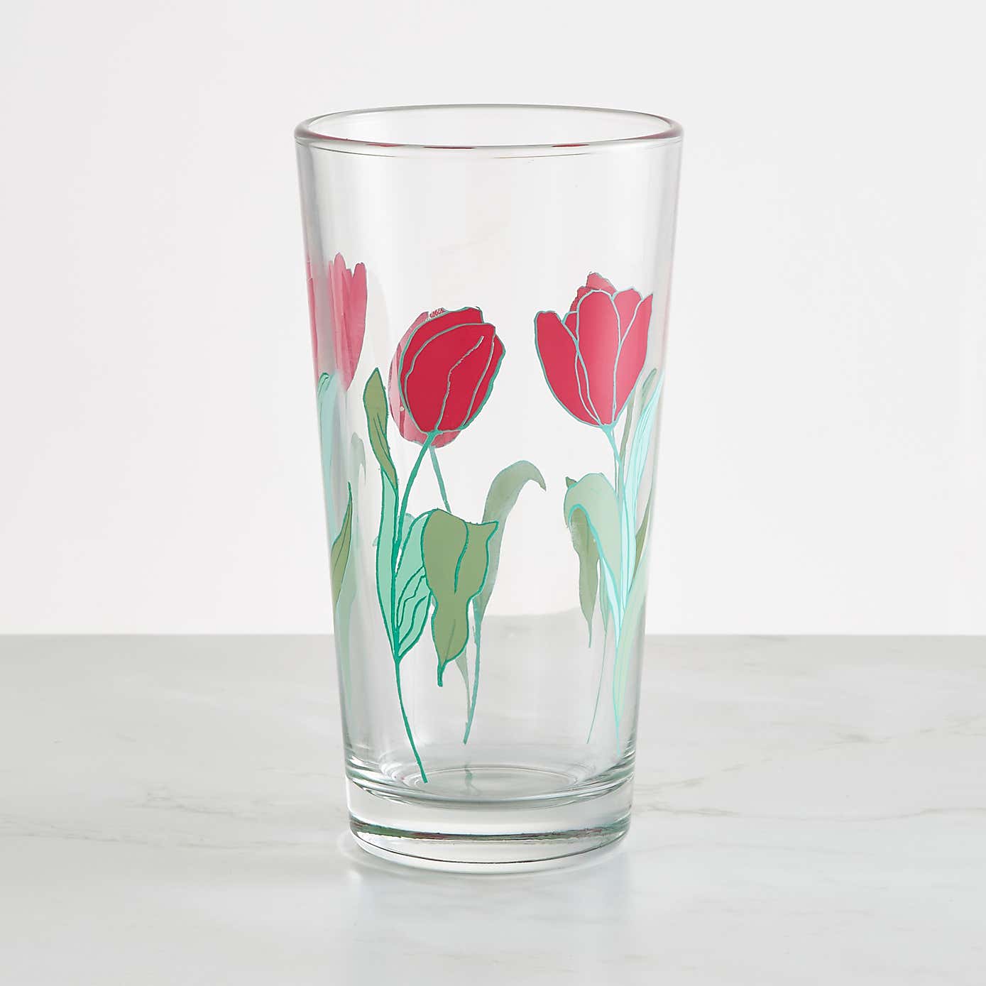 Magenta Tulip Decal Hi ball