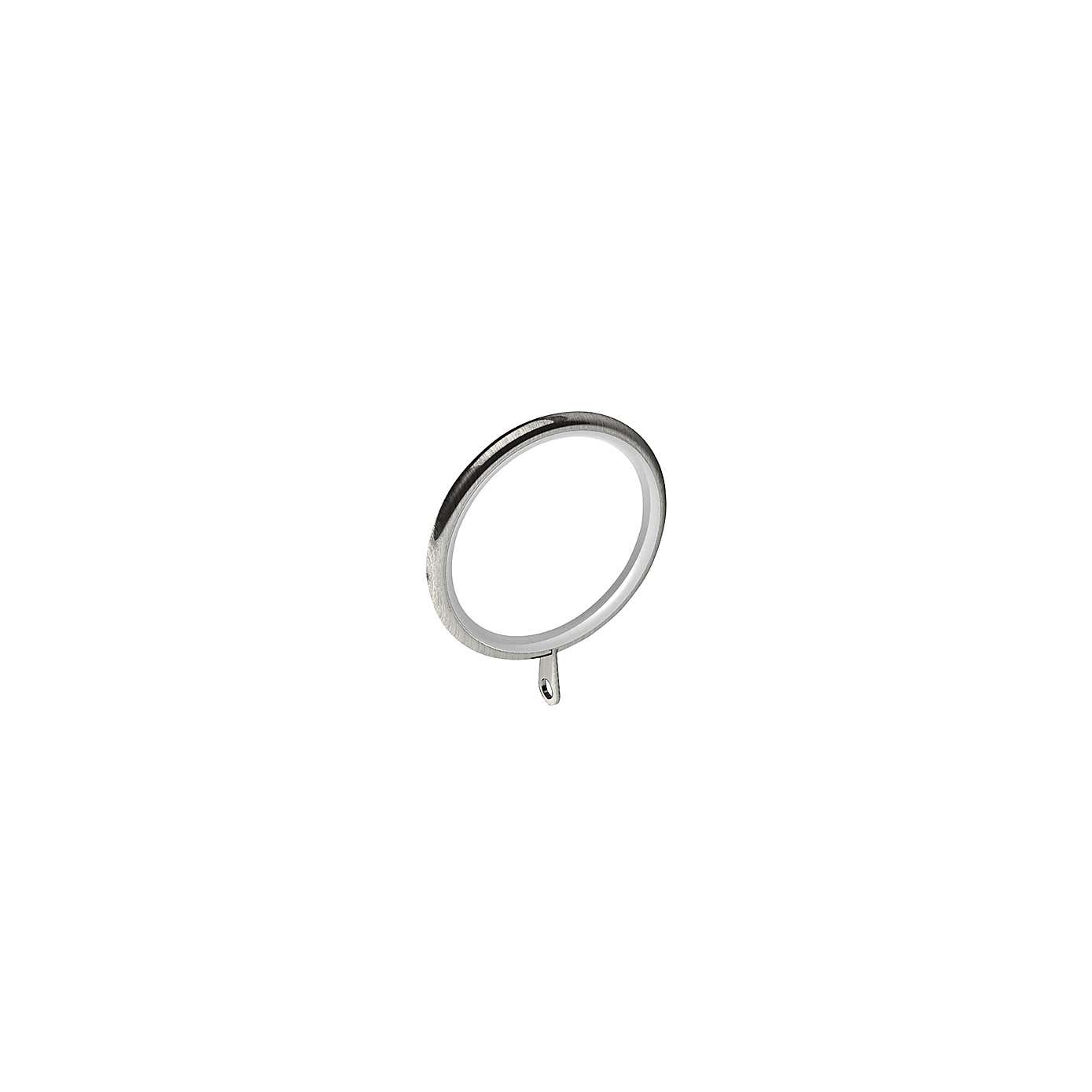 Pack of 6 Ashton Metal Curtain Rings