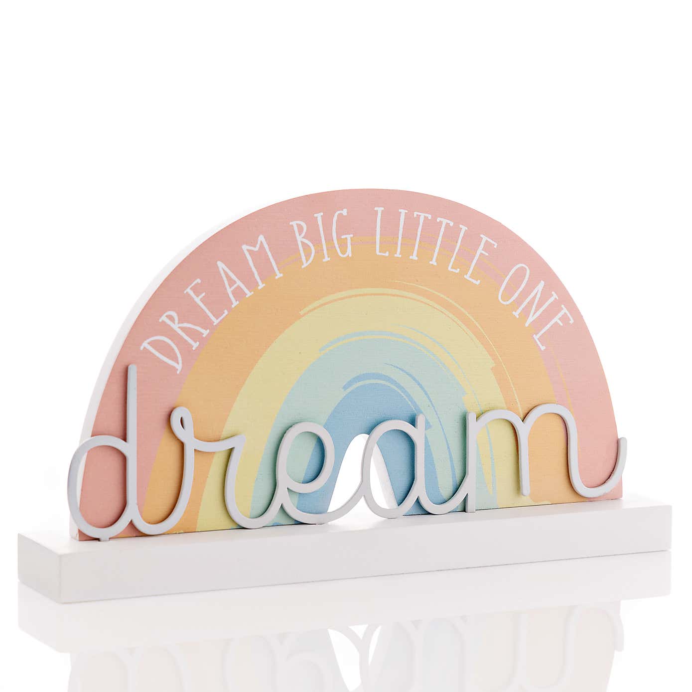 Petit Cheri Dream Big Rainbow Plaque