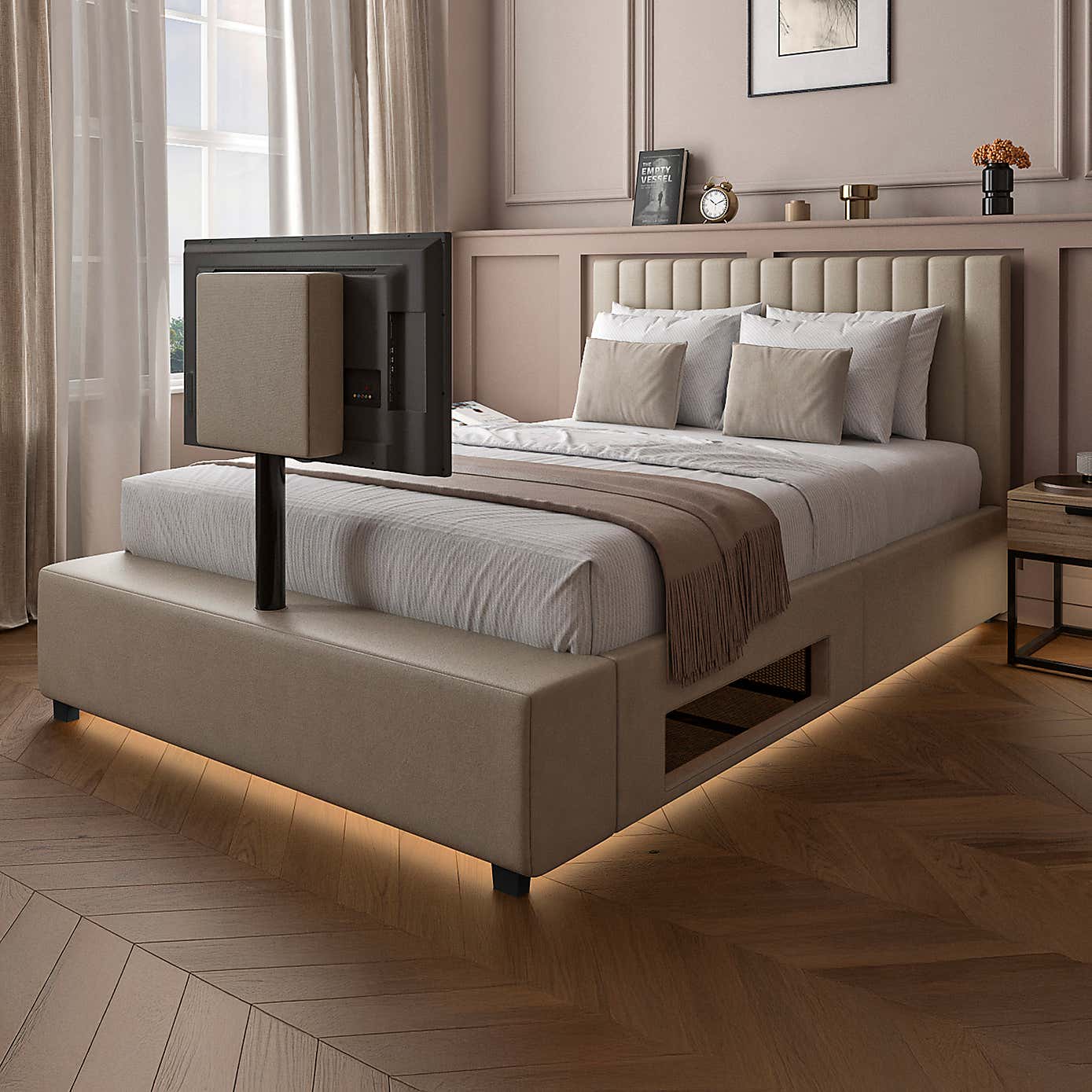 X Rocker Living Maisie LED TV Bed Frame