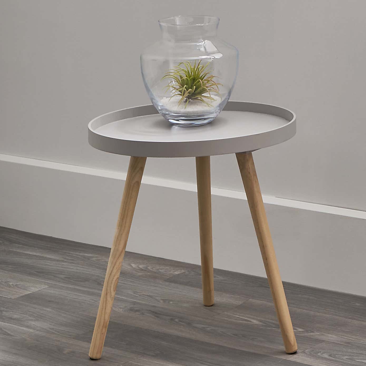 Pacific Halston Natural Pine Wood Small Side Table