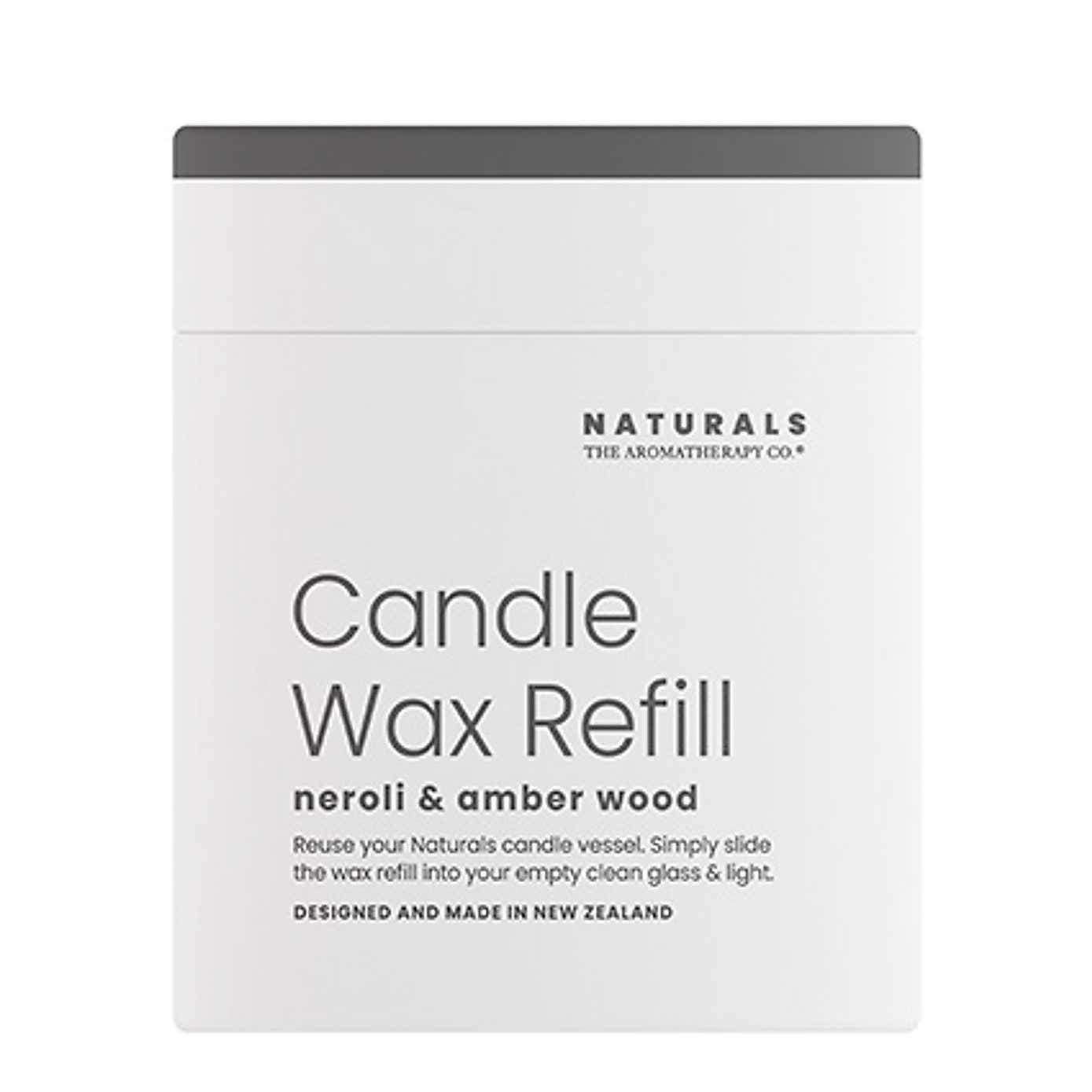 The Aromatherapy Co Naturals Neroli & Amber Wood Candle Wax Refill