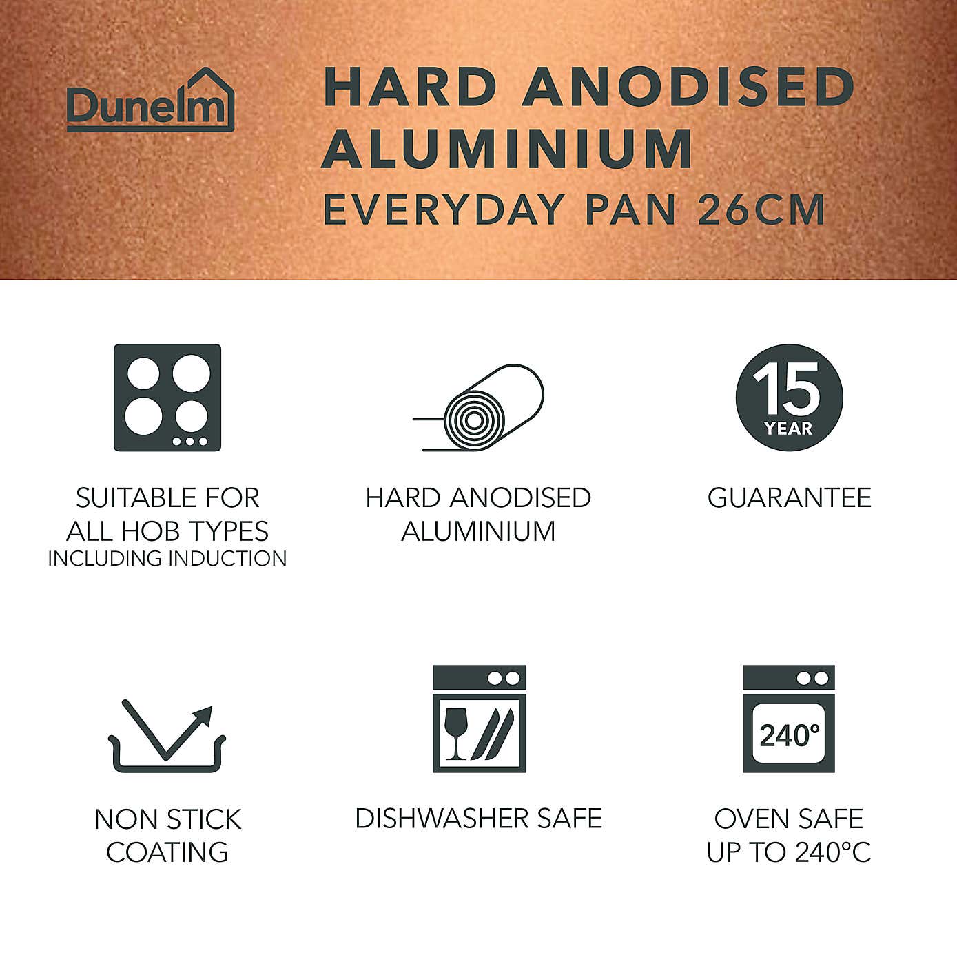 Non-Stick Hard Anodised Everyday Pan, 26cm