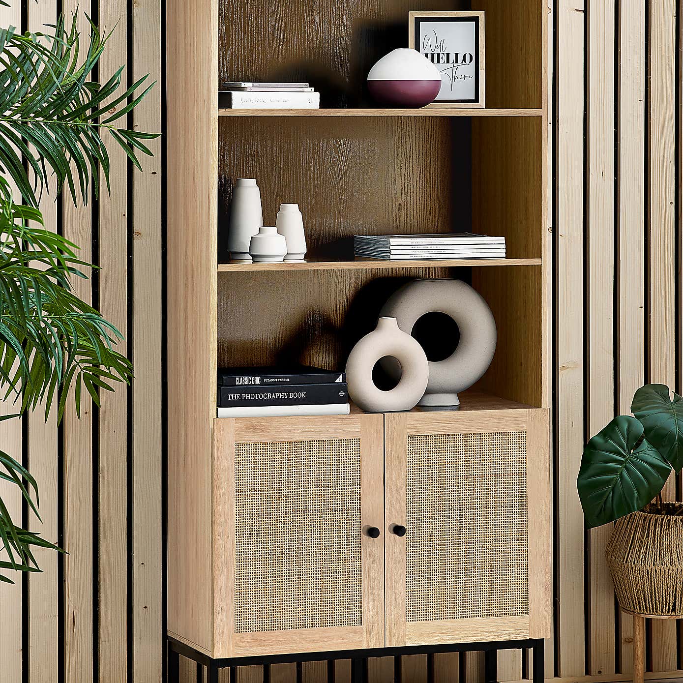 Hollis Tall Oak Bookcase