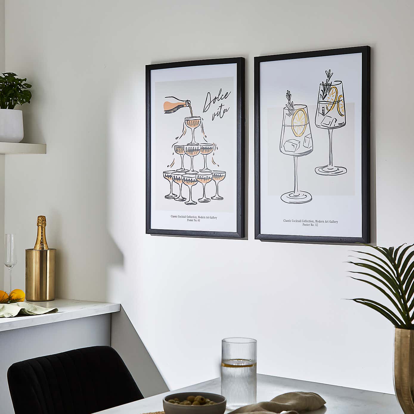 Set of 2 Dolce Vita Framed Prints