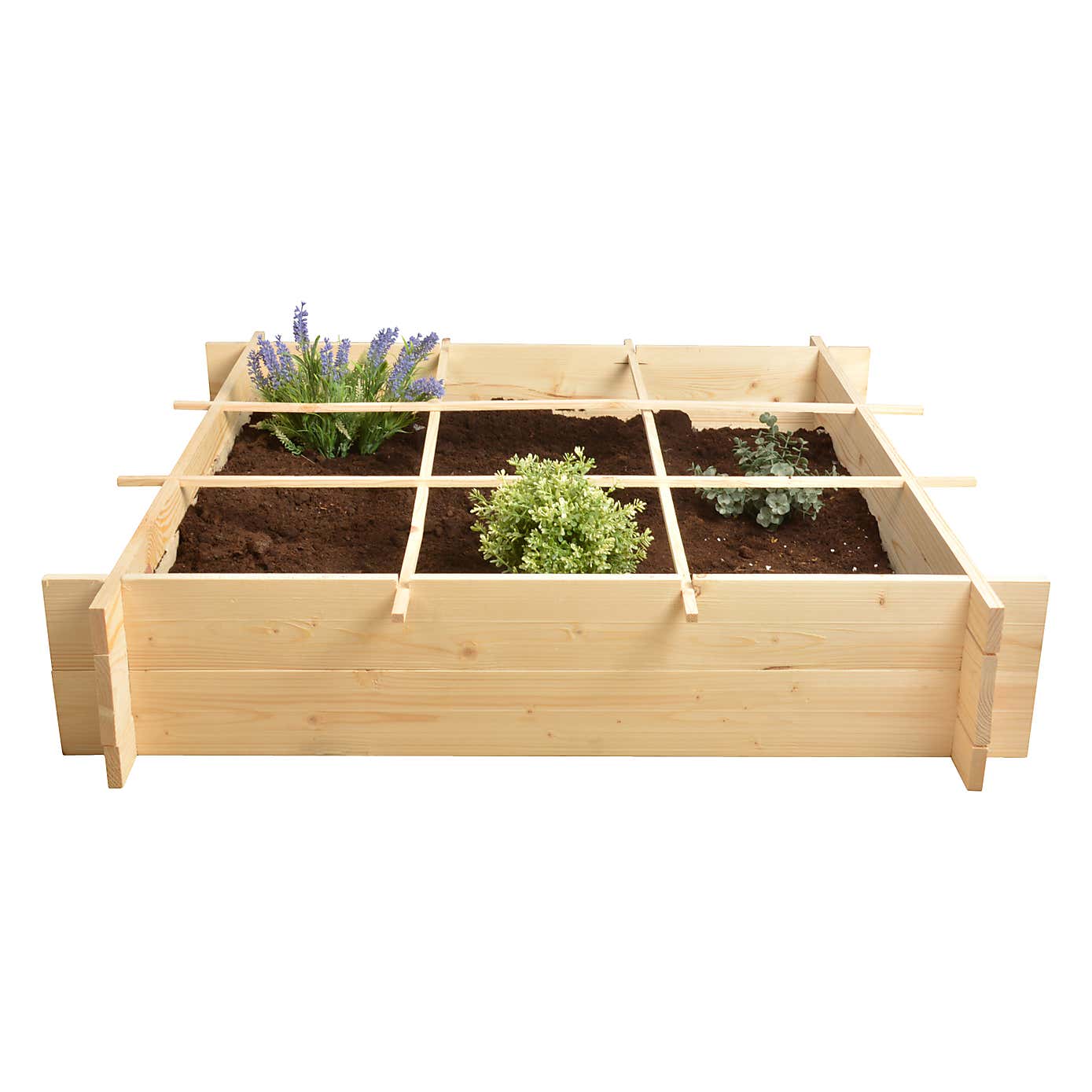 Fallen Fruits Wooden Square Metre Garden Frame