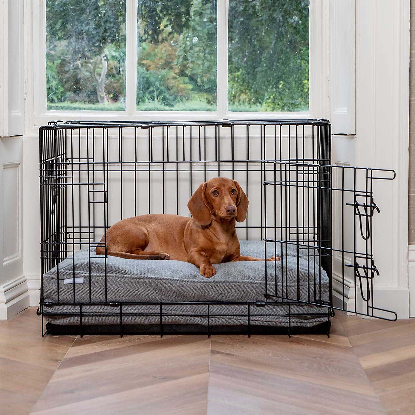 Lords and Labradors Herringbone Dog Cushion