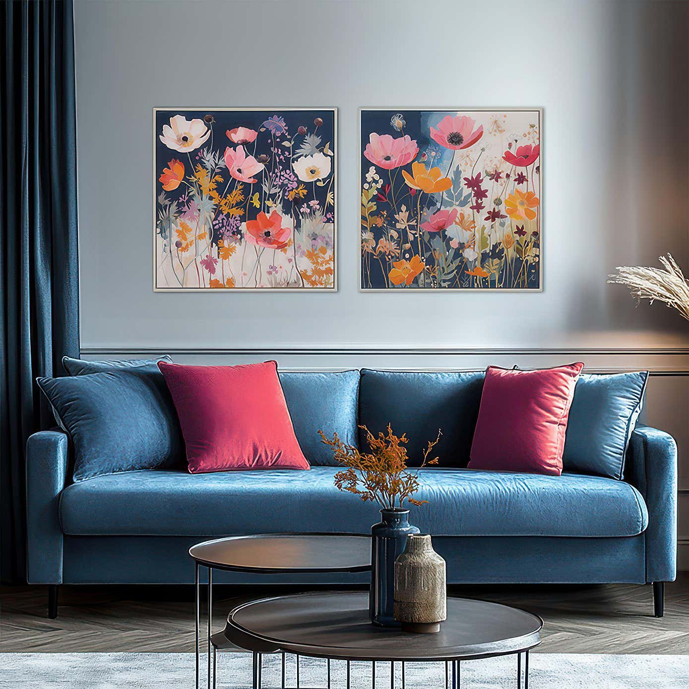 Cedar & Sage Modern Melody Framed Canvas